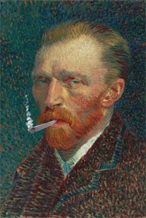 Van Gogh Smoke Poster