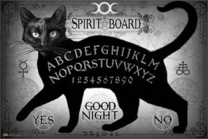 Alchemy Black Cat Spirit Board Poster