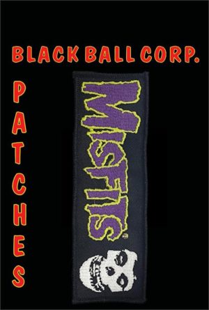 Misfits Purple Embroidered Sew On Patch - Image 2