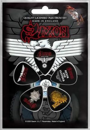Saxon Guitar Picks Plectrums (set of 5)