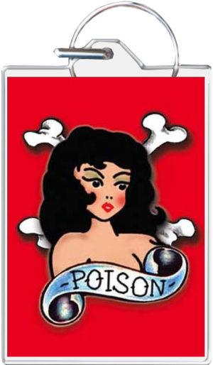 Poison Keyring Keychain