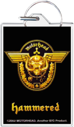 Motorhead Hammered Keyring Keychain