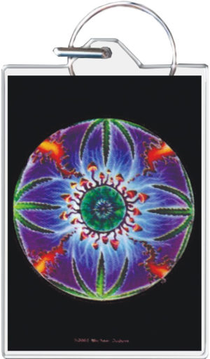 Mike DuBois - Peyote Mandala Keyring Keychain