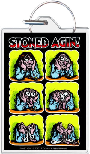 Robert Crumb - Stoned Agin Keyring Keychain