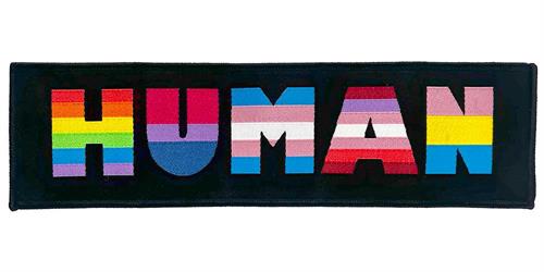 Human Woven Sew On Patch