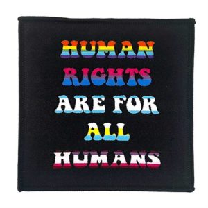 Human Rights Woven Sew On Patch