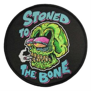 Stoned To The Bone Woven Sew On Patch