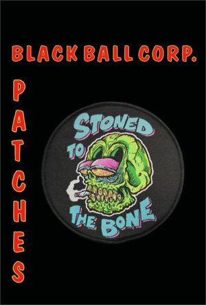Stoned To The Bone Woven Sew On Patch - Image 2