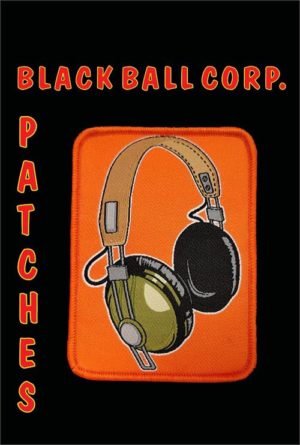 Headphones Woven Sew On Patch - Image 2