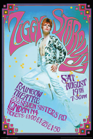 Bob Masse – David Bowie Ziggy Stardust Rainbow Theatre London Poster