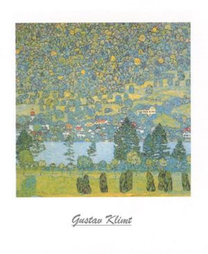 Gustav Klimt - Mountain Slope At Unterach Art Print