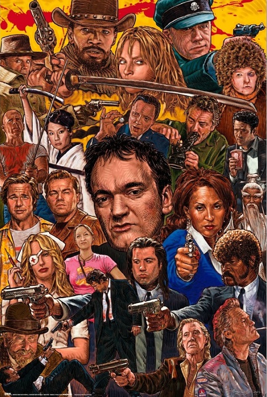 Tarantino Collage Poster