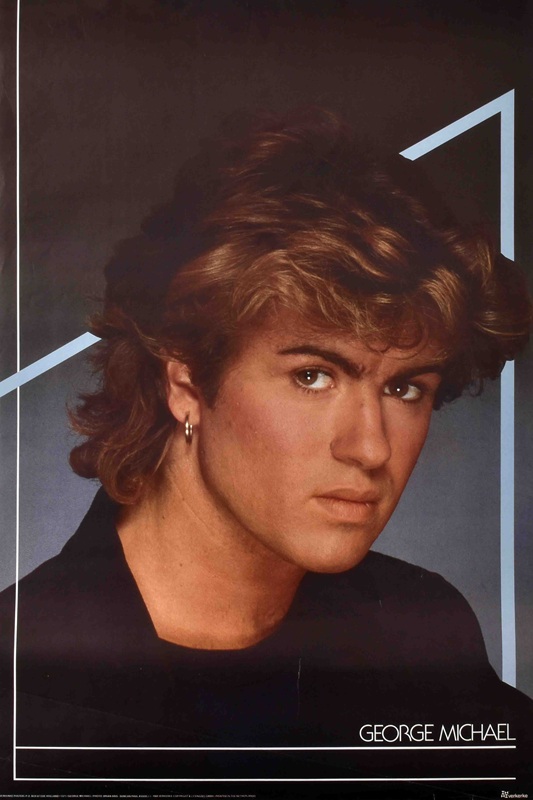 George Michael Pin Up Poster (Published 1984, heavily worn)