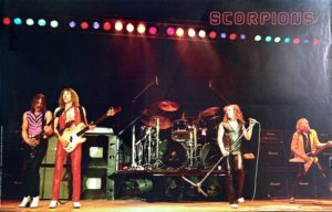 Scorpions Live Poster (Published 1984, heavily worn)