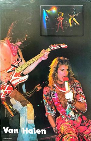 Van Halen Live Poster (Published 1984, heavily worn)