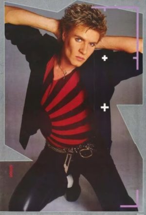 Duran Duran Simon Le Bon Poster (Published 1984, heavily worn)