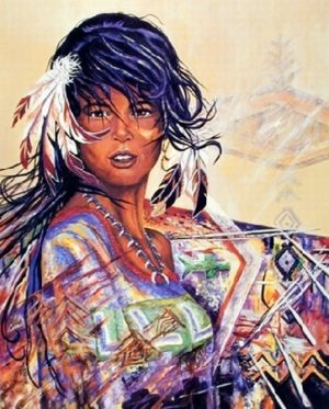Jonnie Kostoff - Native American Maiden Mini Poster