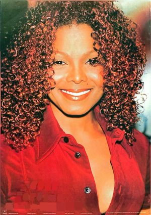 Janet Jackson Red Poster (Published 1998, some wear)