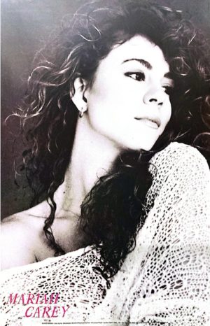 Mariah Carey B&W Poster (Published 1990s, some wear)