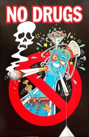 No Drugs poster print