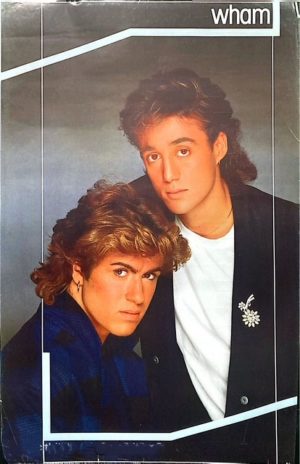 Wham Pin-Up Poster (Published 1984, heavily worn)