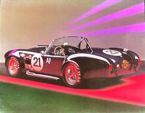1966 Ford Cobra Mini Poster (Published 1990s, some wear)