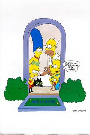 The Simpsons Welcome poster print