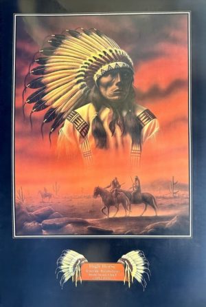 High Horse, Tasunke Wankatuya, Brule Sioux Chief 1852–1931 Poster