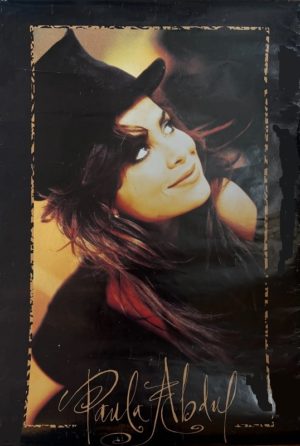 paula abdul in a hat poster print