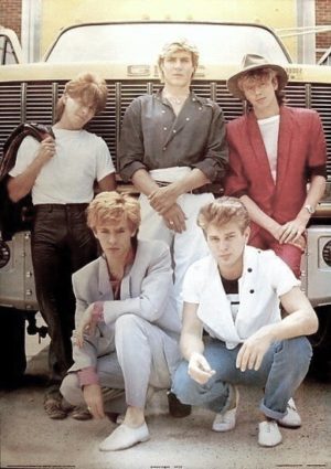duran duran band in front of truck poster print