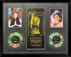 Kylie Minogue Photos and CDs in Black Frame