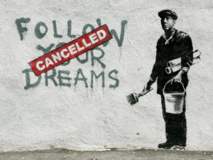 Banksy Follow Your Dreams Mini Poster Print