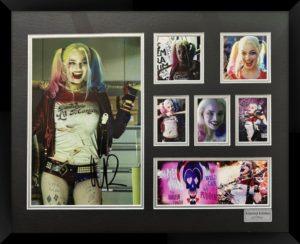 Harley Quinn Double Matted Photo Collage in Black Frame