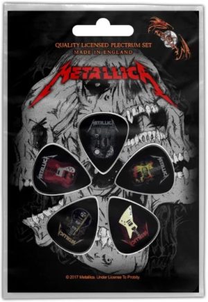 METALLICA GUITARS GUITAR PICKS PLECTRUMS (set of 5).