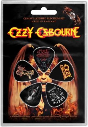 OZZY OBOURNE GUITAR PICKS PLECTRUMS (set of 5)