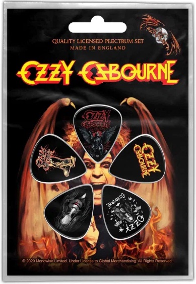 OZZY OBOURNE GUITAR PICKS PLECTRUMS (set of 5)