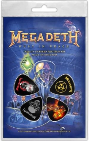 MEGADETH GUITAR PICKS PLECTRUMS (set of 5).