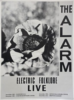The Alarm Electric Folklore Live Tour 1988 (Rare Vintage Poster - some wear)